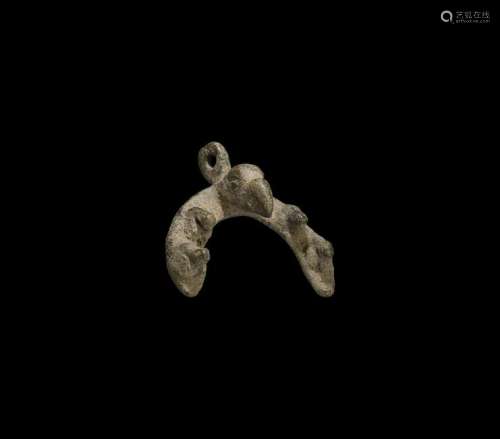 Iron Age Celtic Pendant with Bird Head