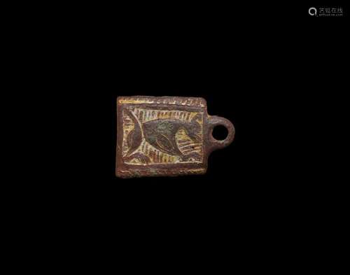 Medieval Gilt Pendant with Beast