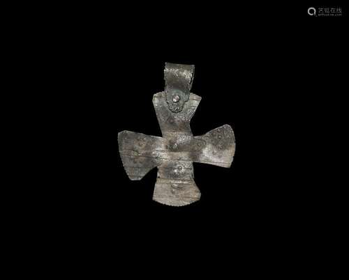 Viking Silver Cross Pendant