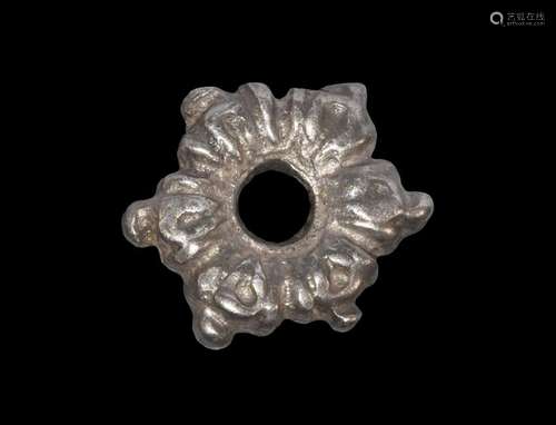 Tudor Silver Flower Stud