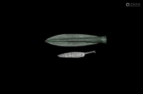 Bronze Age Spearhead and Razor Group