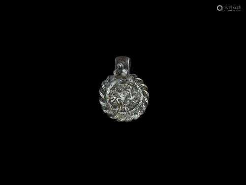 Saxon Silver Pendant with Face