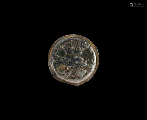 Charles II and Catherine of Braganza Wedding Button