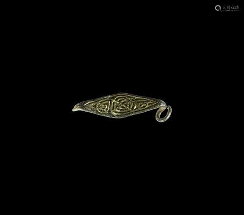 Saxon Gold Chip-Carved Brooch