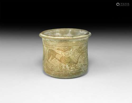 Iron Age Celtiberian Vessel with Wolves