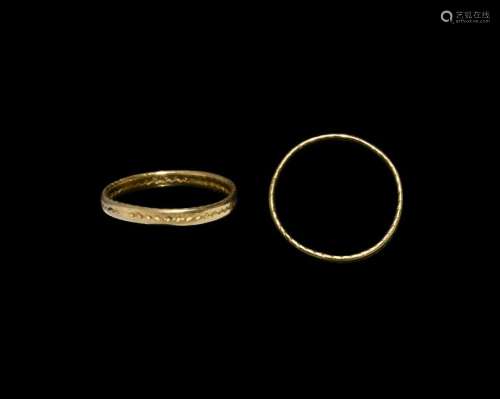 Viking Gold Plaited Ring