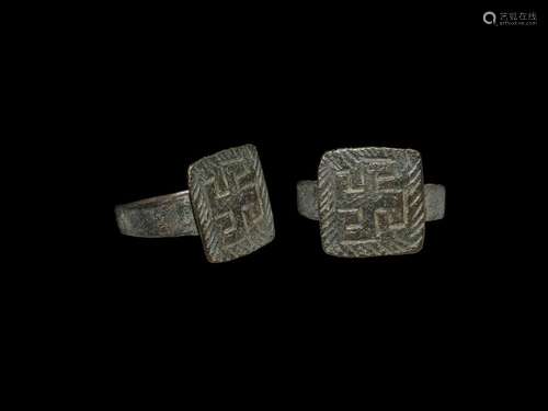 Post Medieval Ring with Swastika