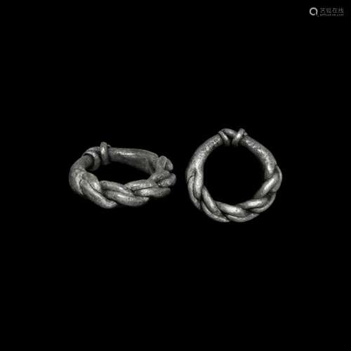 Viking Silver Plaited Ring