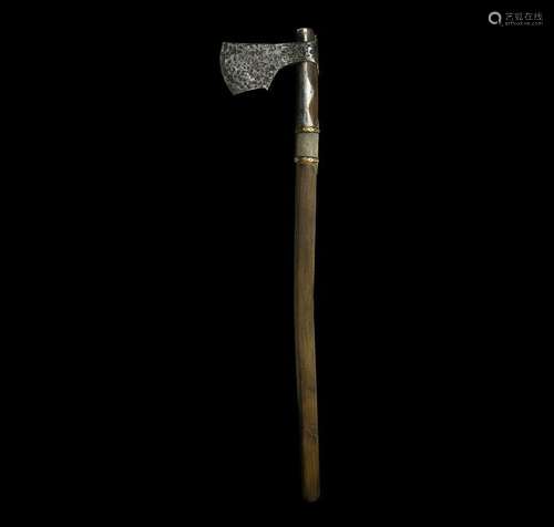 Viking Battle Axe with Decorative Handle