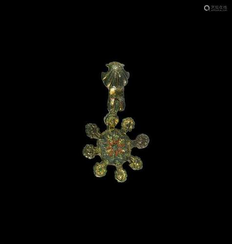 Medieval Horse Harness Pendant with Scallop-Shell