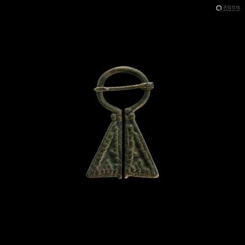 Viking Decorated Omega Brooch