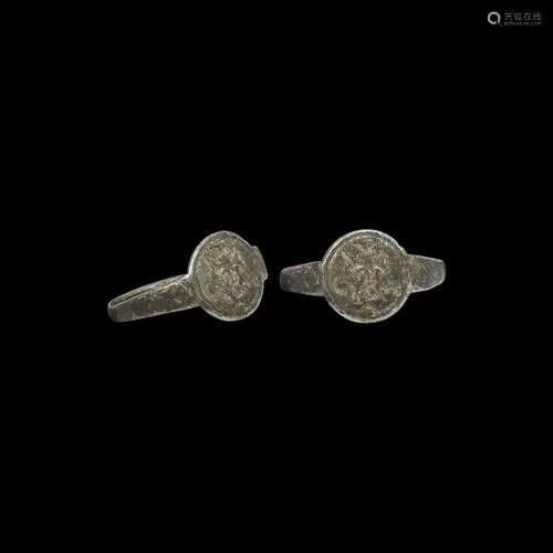 Post Medieval Silver Ring with Cross