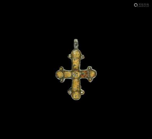 Byzantine Enamelled Cross Pendant