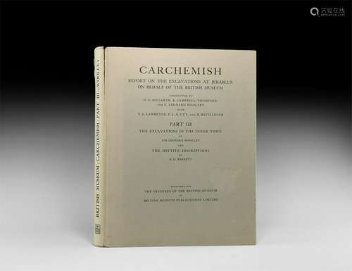 Archaeological Books - Woolley - Carchemish III