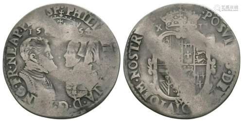 Philip and Mary - 1554 - Shilling