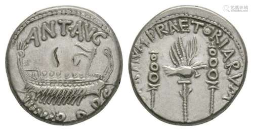 Ancient Roman Empire Coins - Mark Antony - Praetorian