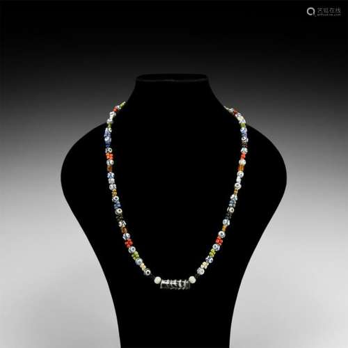 Designer Eye Bead Necklace