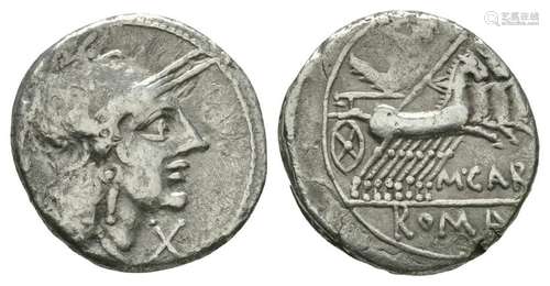 M Papirius Carbo - Jupiter Denarius