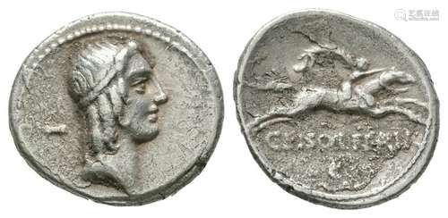 C Calpurnius Piso Lf Frugi - Denarius