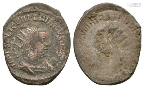 Valerian I - Obv Brockage Antoninianus