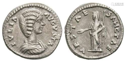 Julia Domna - Vesta Denarius