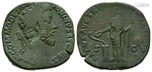 Commodus - Salus Sestertius