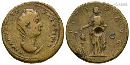 Faustina I - Pietas Sestertius