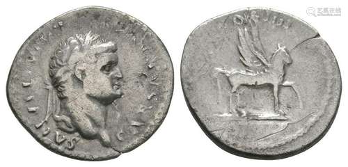 Domitian - Pegasus Denarius