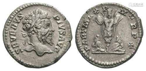 Sept Severus - Captives & Trophy Denarius