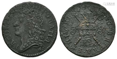 Ireland - James II - Mar 1689 - Shilling