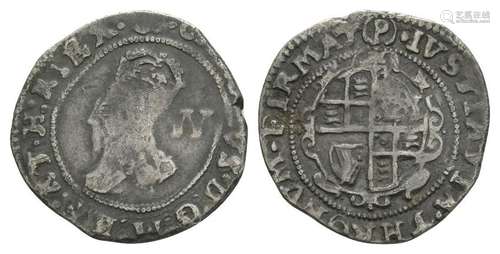 Charles I - Tower / Parliament - Halfgroat