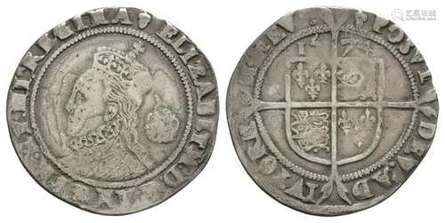 Elizabeth I - 1574 - Sixpence