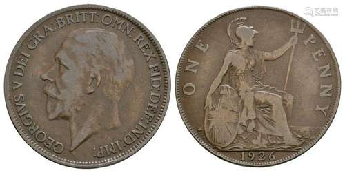 George V - 1926 - Modified Effigy Penny