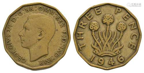 George VI - 1946 - Threepence