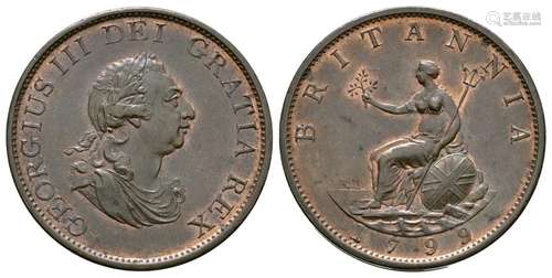 George III - 1799 - Halfpenny