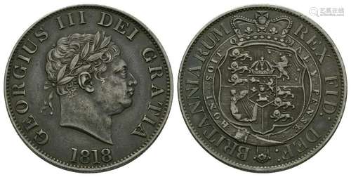 George III - 1818 - Halfcrown