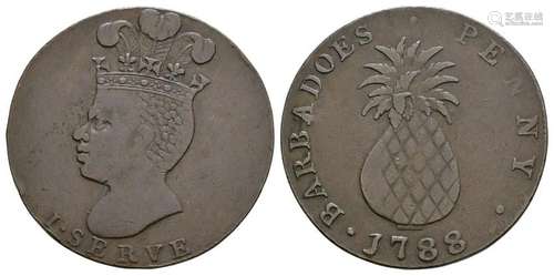 Barbados - 1788 - Pineapple Penny Token