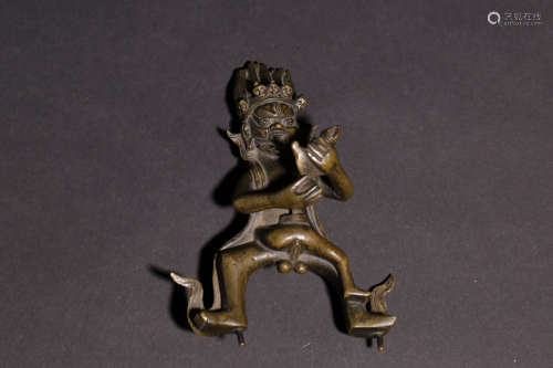 A Chinese Bronze Figural Decoration 
