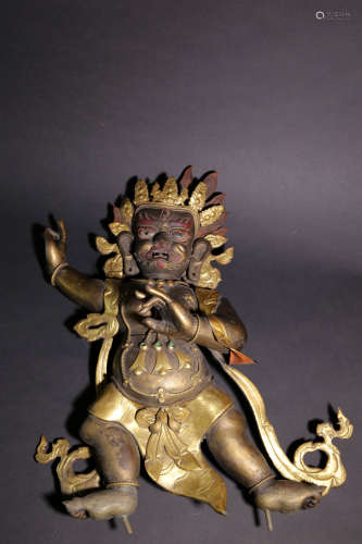 A Chinese Gilt Bronze Buddha