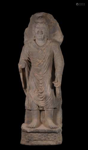 公元前6世纪  犍陀罗石雕佛