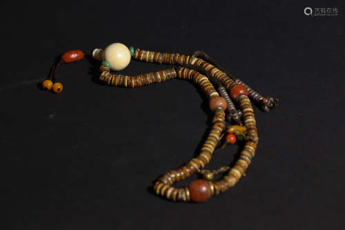 A Chinese carved Bone Beads