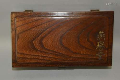 19th C. Japanese Maple Box, Marked