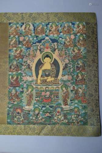 Tibetan Thangka of Padmasambhava