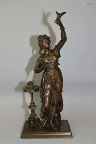 19th C. French Bronze Sculpture, after Desire Mari