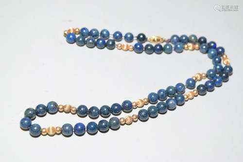 Lapis Lazuli Bead Necklace