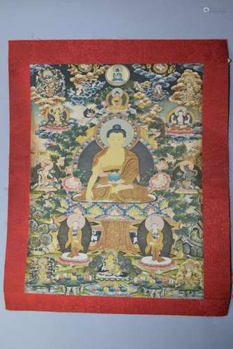 Tibetan Thangka of Tathagata