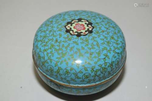 19th C. Chinese Cloisonne Box