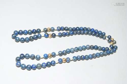 Lapis Lazuli Bead Necklace