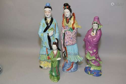 Group of Chinese Famille Rose Figures