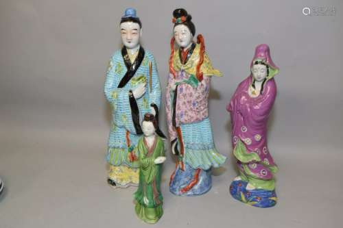 Group of Chinese Famille Rose Figures